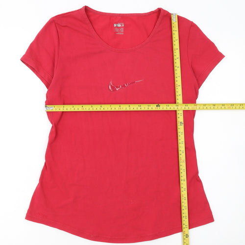 Nike Women's Red Dri-Fit Short Sleeve Athletic T-Shirt XL