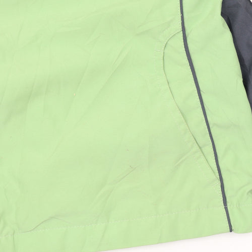 Champion Womens Green Track Jacket L Full Zip Lightweight Sportswear
