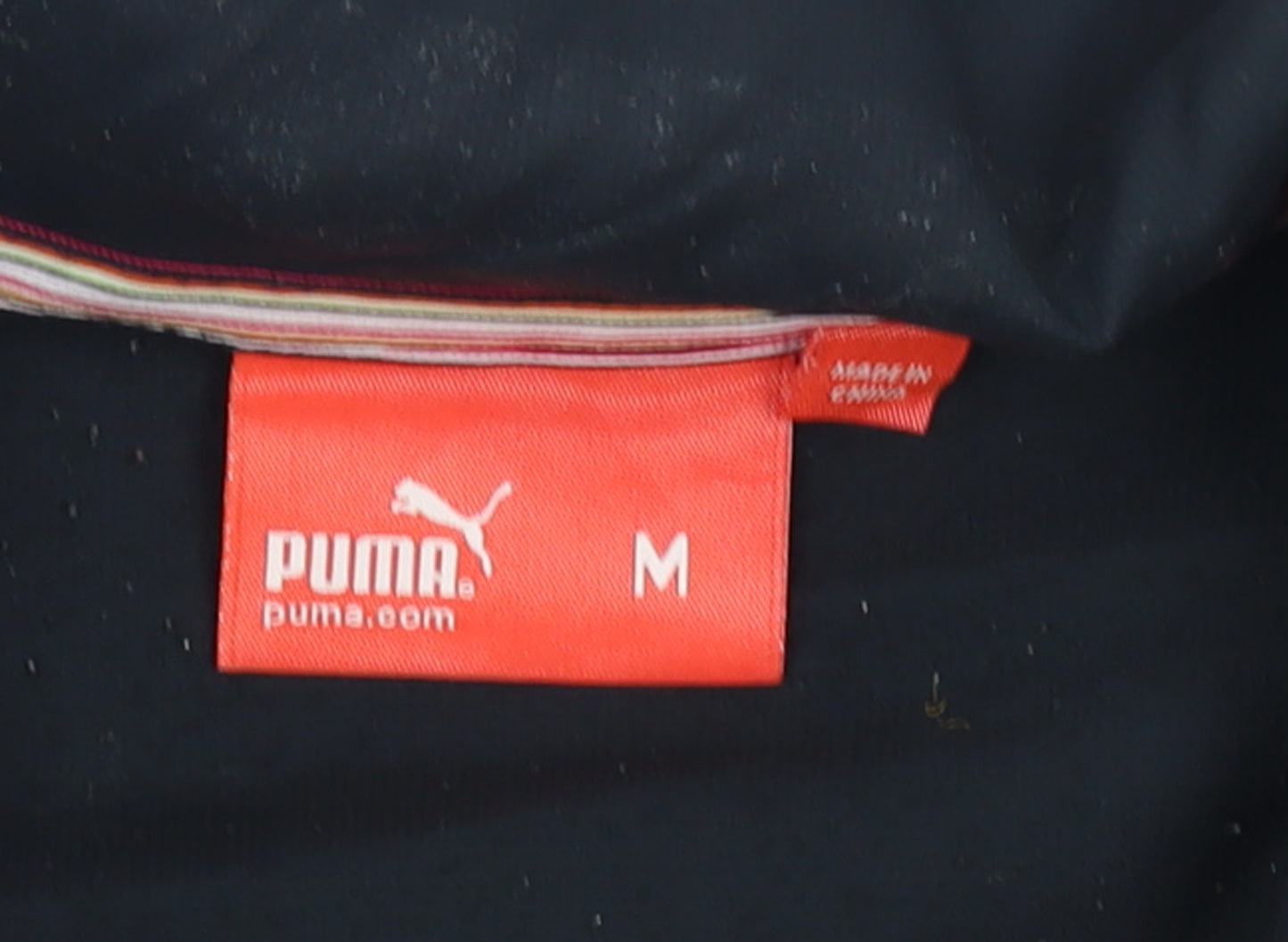 Puma Women's Black Track Jacket M Full Zip Lightweight Sportswear