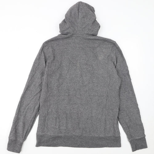 The North Face Womens Grey Pullover Hoodie Size L Fleece Lined