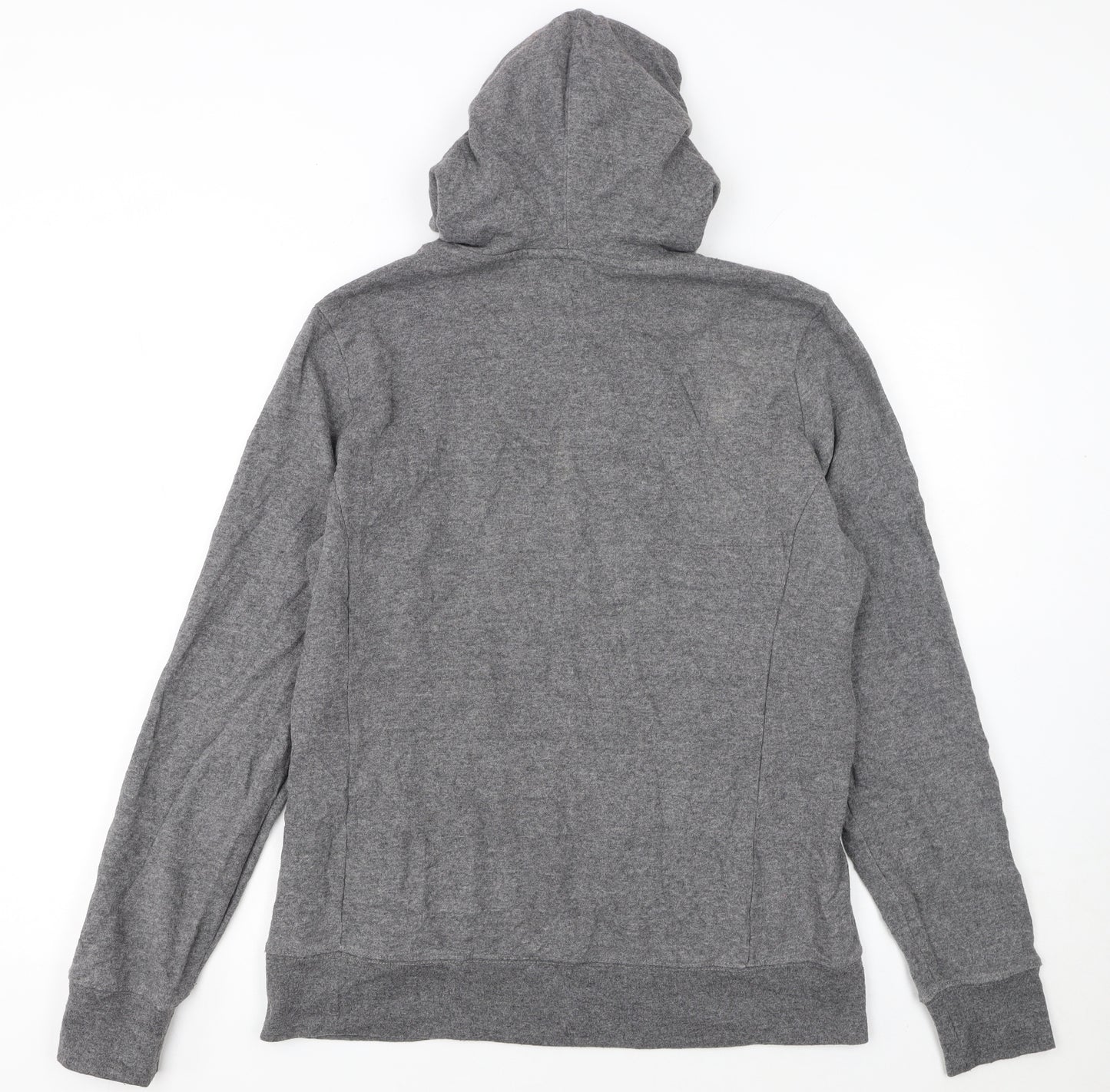 The North Face Womens Grey Pullover Hoodie Size L Fleece Lined