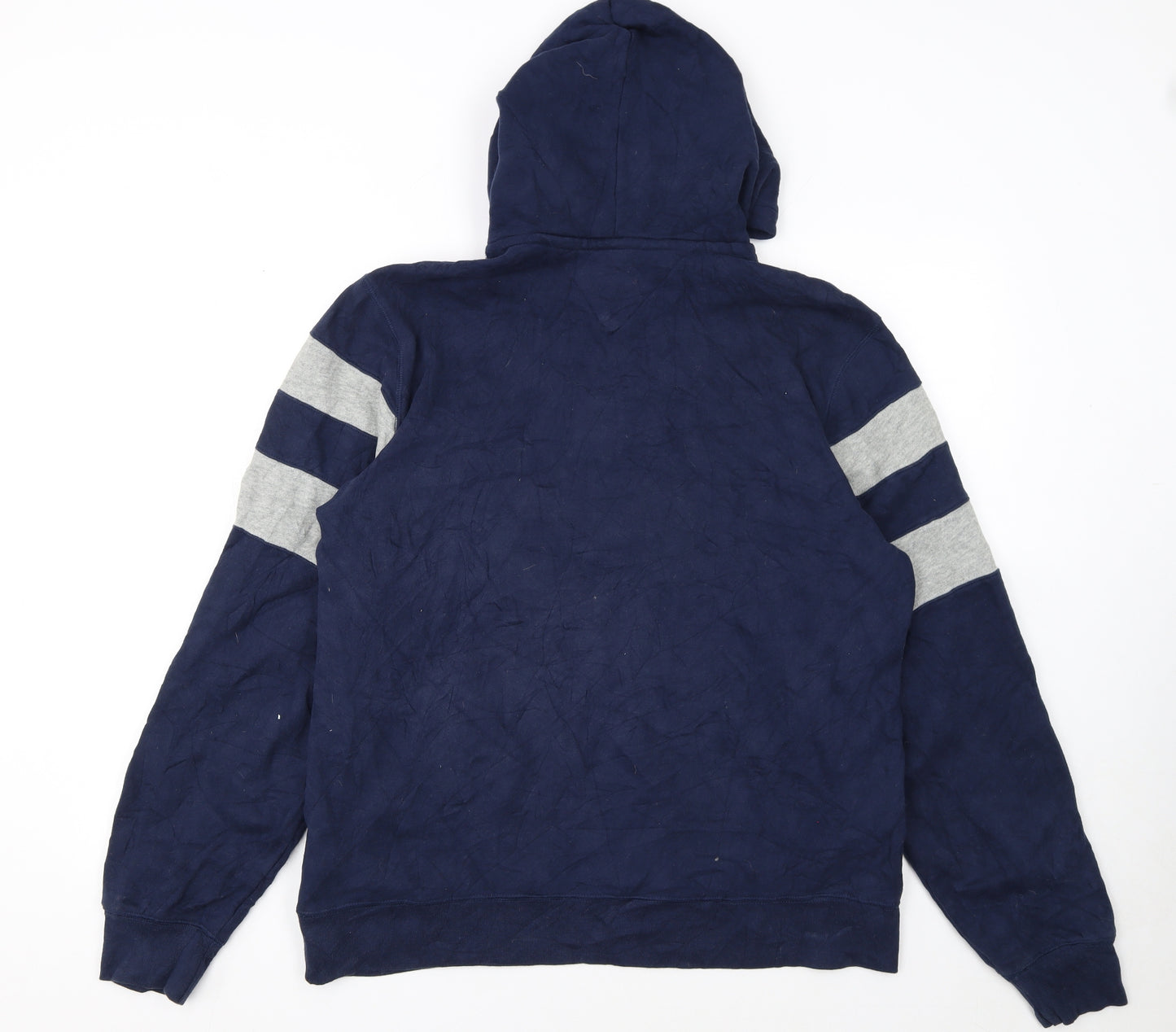 Tommy Hilfiger Men's Blue Striped Pullover Hoodie Size M