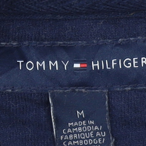Tommy Hilfiger Men's Blue Striped Pullover Hoodie Size M
