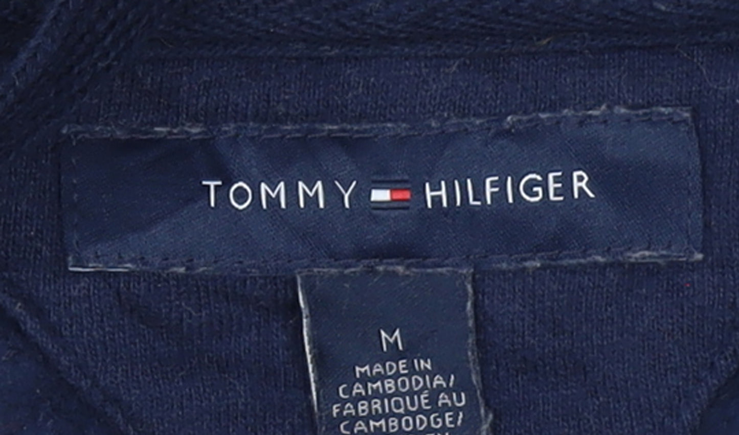 Tommy Hilfiger Men's Blue Striped Pullover Hoodie Size M