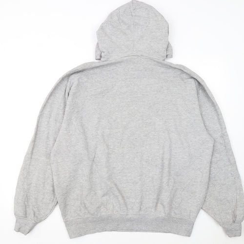 Nike Men's Grey Pullover Hoodie L Graphic Longwood University Basketball