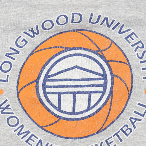 Nike Men's Grey Pullover Hoodie L Graphic Longwood University Basketball