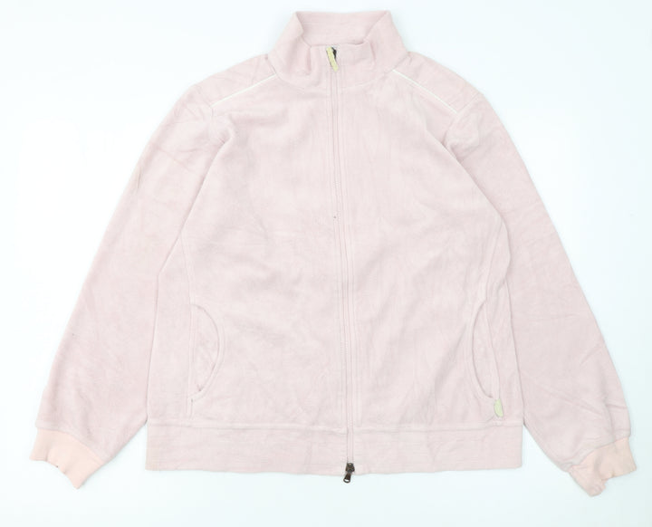 Champion Women’s Pink Fleece Full Zip Jacket Size L