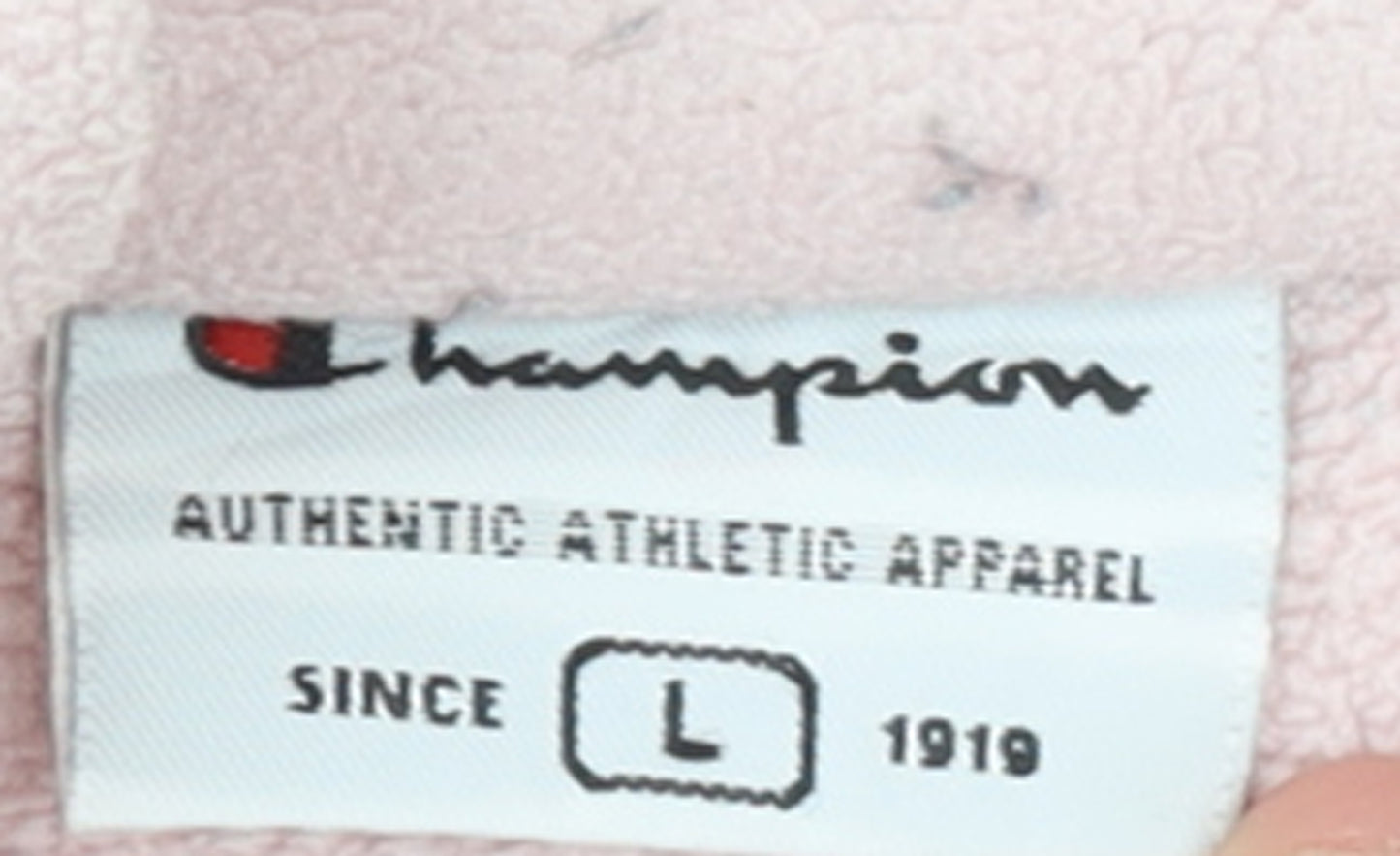 Champion Women’s Pink Fleece Full Zip Jacket Size L