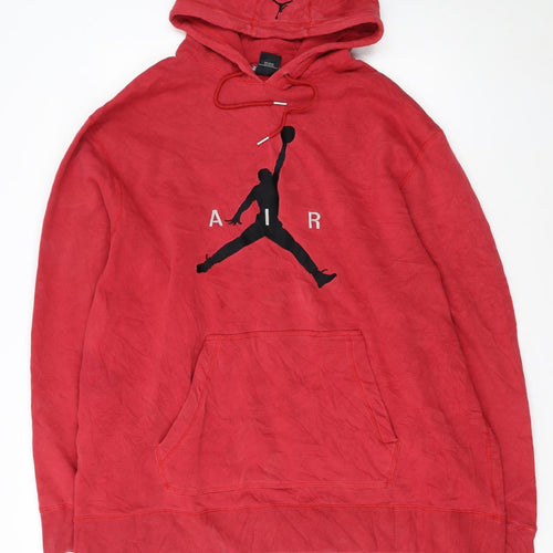 Jordan Men's Red Graphic Pullover Hoodie 3XL Sports Style
