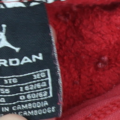 Jordan Men's Red Graphic Pullover Hoodie 3XL Sports Style