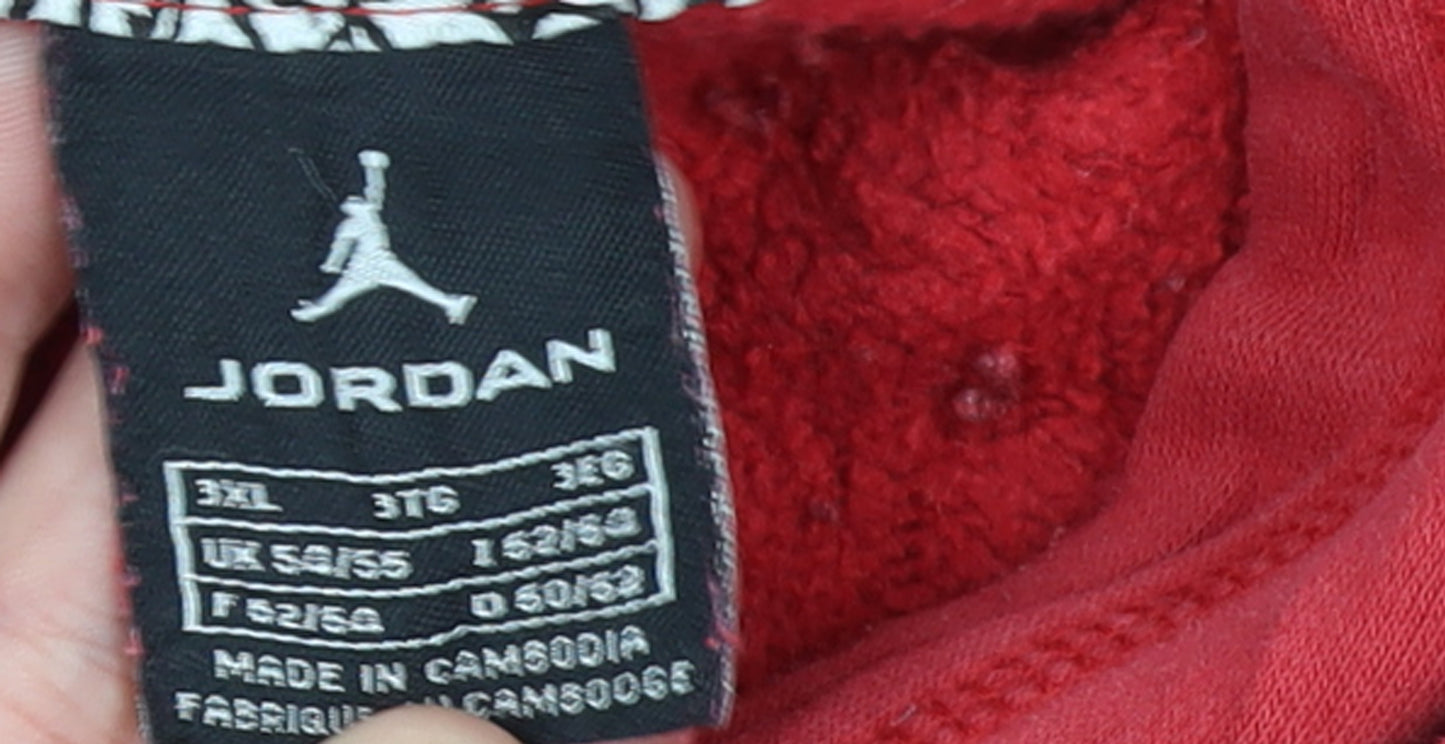 Jordan Men's Red Graphic Pullover Hoodie 3XL Sports Style