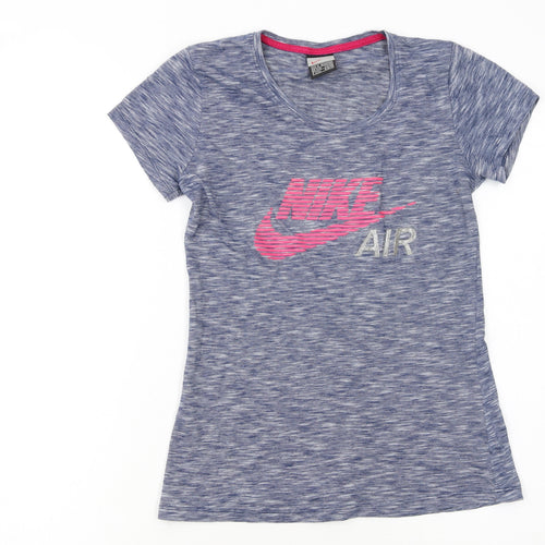 Nike Girls Blue Short Sleeve Logo T-Shirt Size 14-16 Years