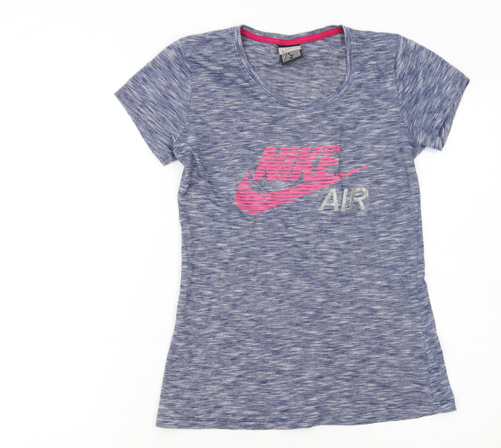Nike Girls Blue Short Sleeve Logo T-Shirt Size 14-16 Years