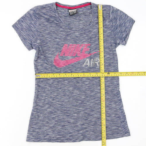Nike Girls Blue Short Sleeve Logo T-Shirt Size 14-16 Years