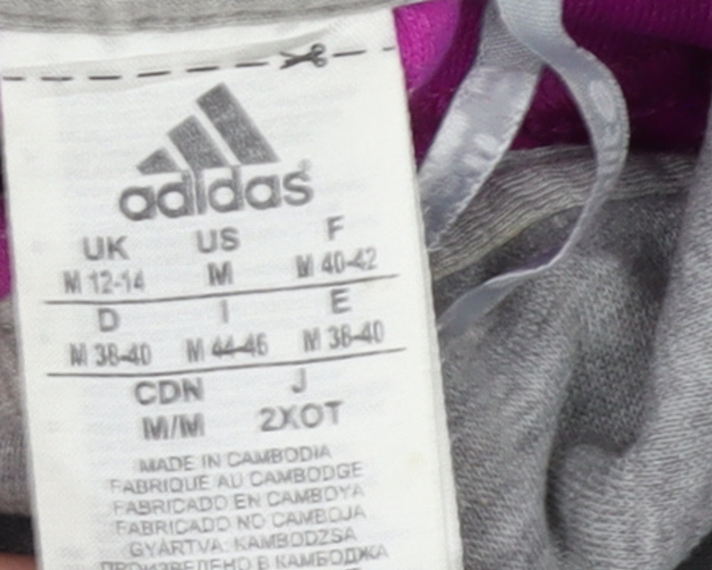 Adidas Womens Pink Full Zip Hoodie Size 12-14 Cotton Blend Climalite