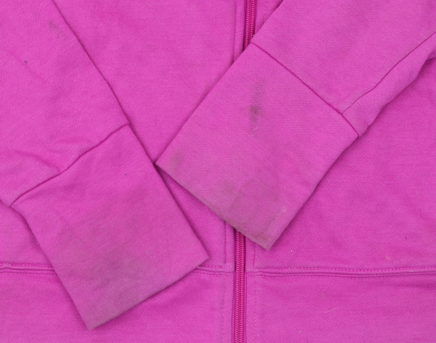 Adidas Womens Pink Full Zip Hoodie Size 12-14 Cotton Blend Climalite