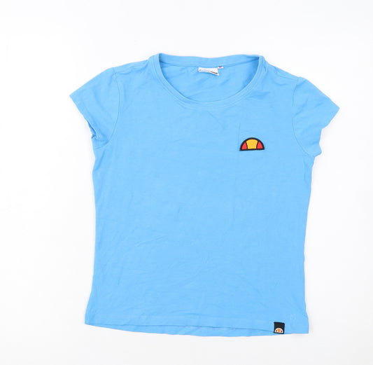Ellesse Womens Blue XS Basic Short Sleeve Cotton T-Shirt