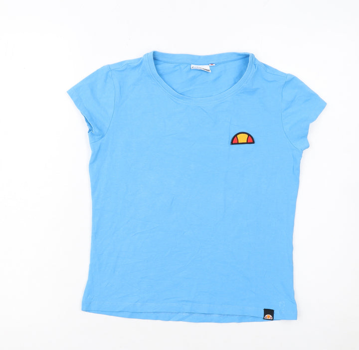 Ellesse Womens Blue XS Basic Short Sleeve Cotton T-Shirt