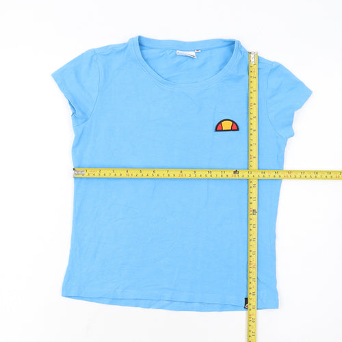 Ellesse Womens Blue XS Basic Short Sleeve Cotton T-Shirt