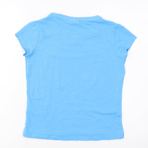 Ellesse Womens Blue XS Basic Short Sleeve Cotton T-Shirt