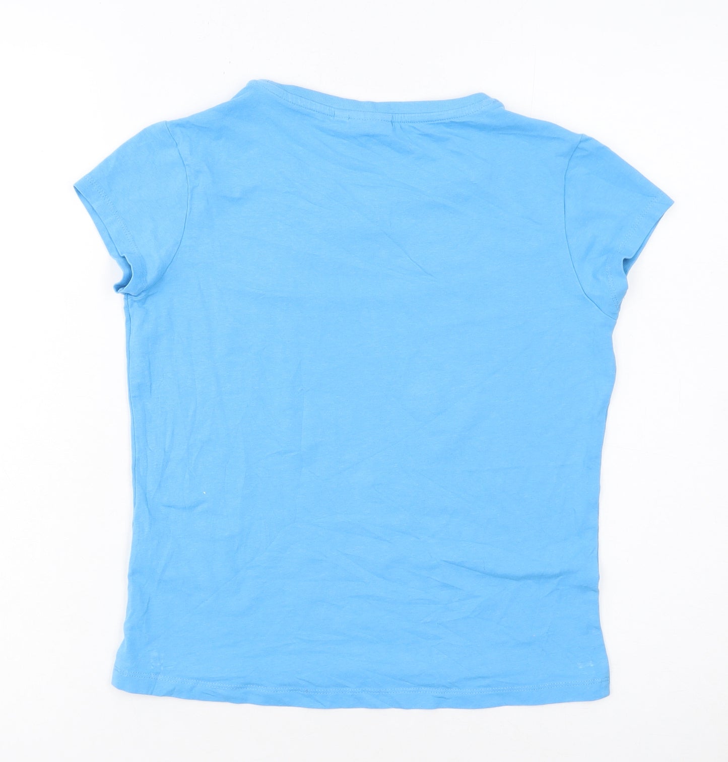 Ellesse Womens Blue XS Basic Short Sleeve Cotton T-Shirt