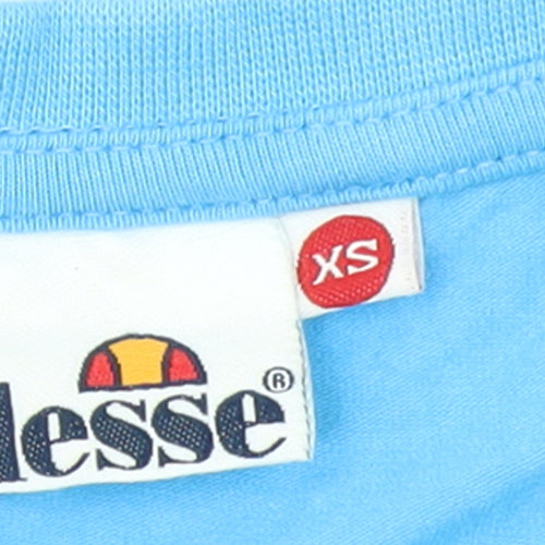 Ellesse Womens Blue XS Basic Short Sleeve Cotton T-Shirt