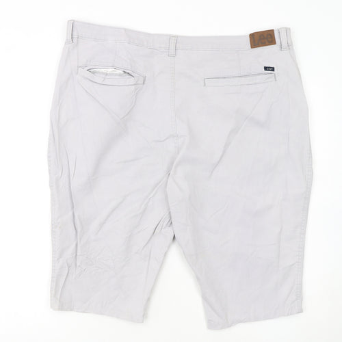 Lee Women’s Grey High Rise Chino Shorts M Regular Fit Heritage