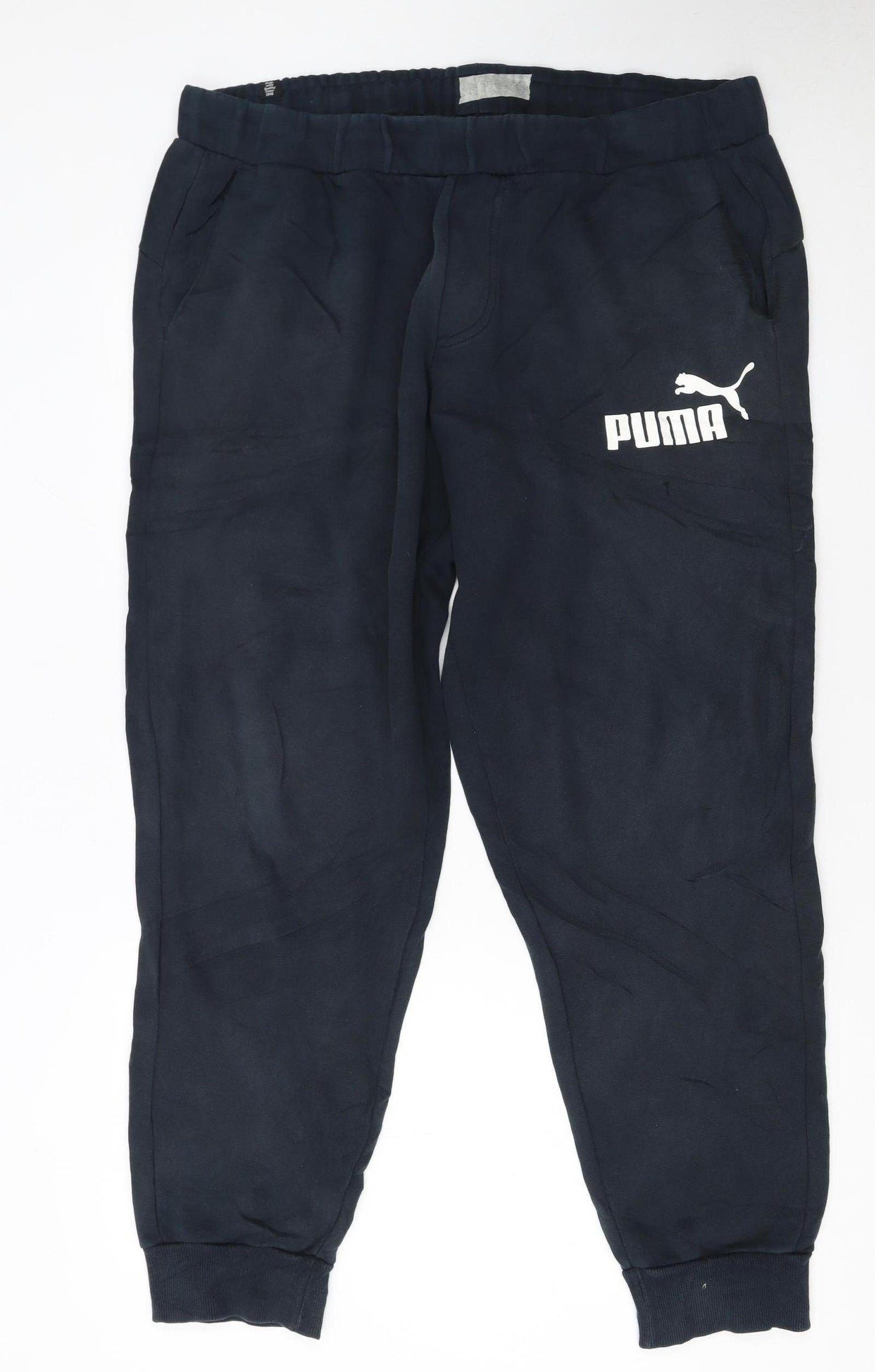 Puma Men’s Black XL Jogger Sweatpants with Logo
