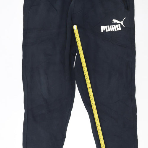 Puma Men’s Black XL Jogger Sweatpants with Logo