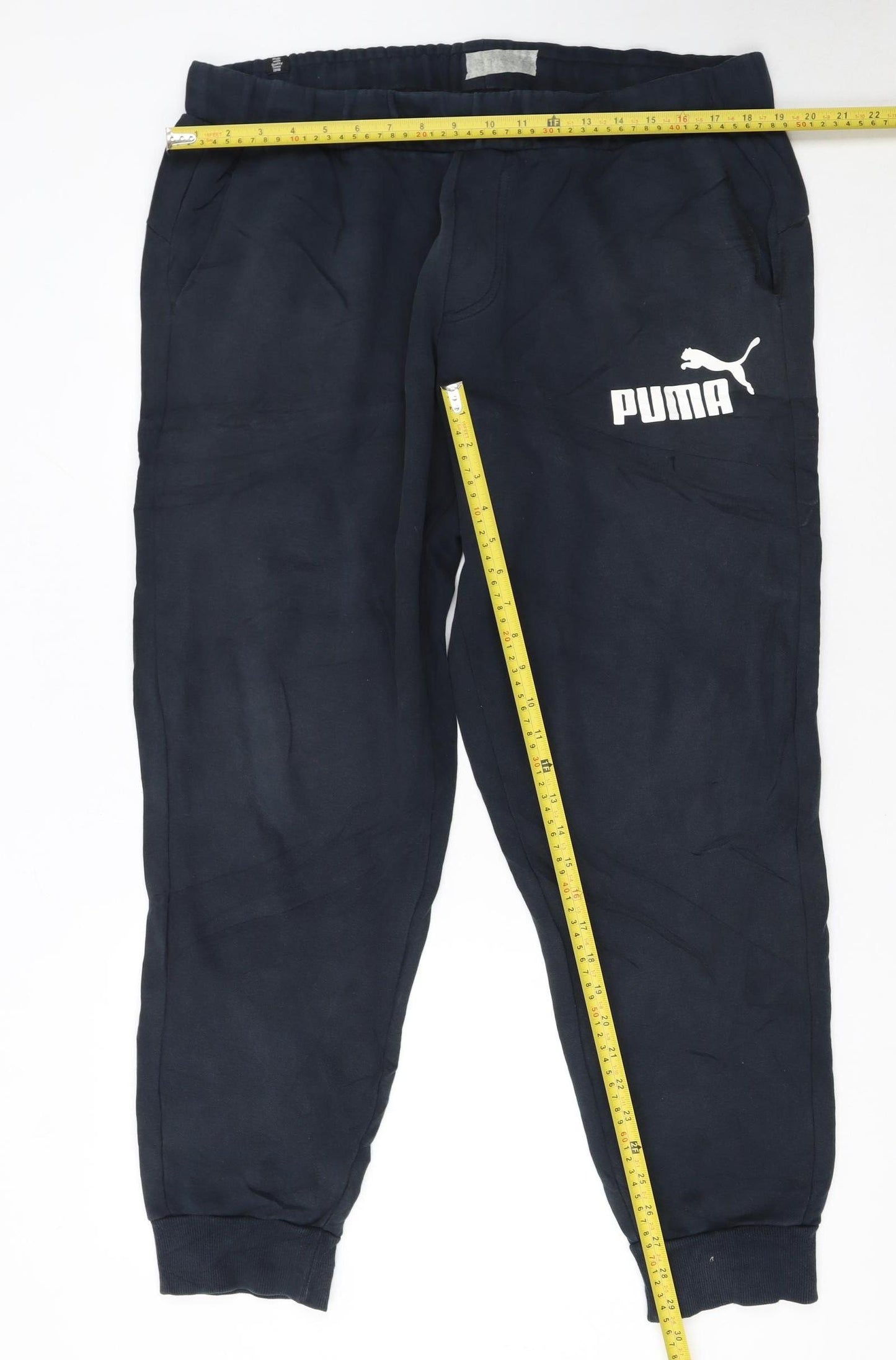 Puma Men’s Black XL Jogger Sweatpants with Logo