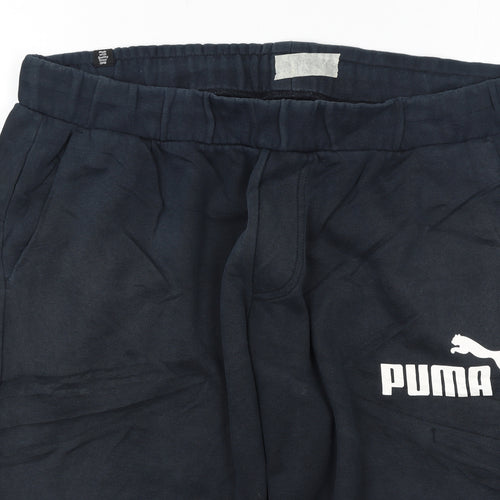 Puma Men’s Black XL Jogger Sweatpants with Logo
