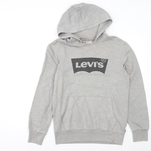 Levi's Men's Grey Classic Pullover Hoodie Small Logo Graphic