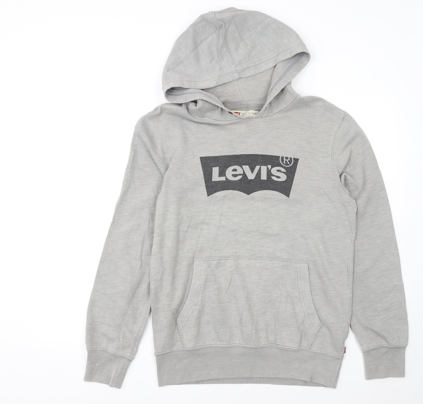Levi's Men's Grey Classic Pullover Hoodie Small Logo Graphic