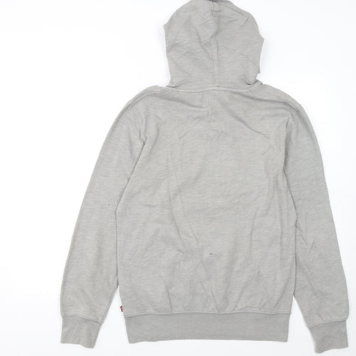 Levi's Men's Grey Classic Pullover Hoodie Small Logo Graphic