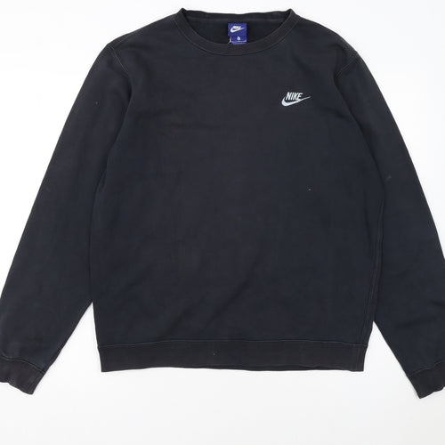 Nike Men's Black Crew Neck Pullover Sweatshirt Size M