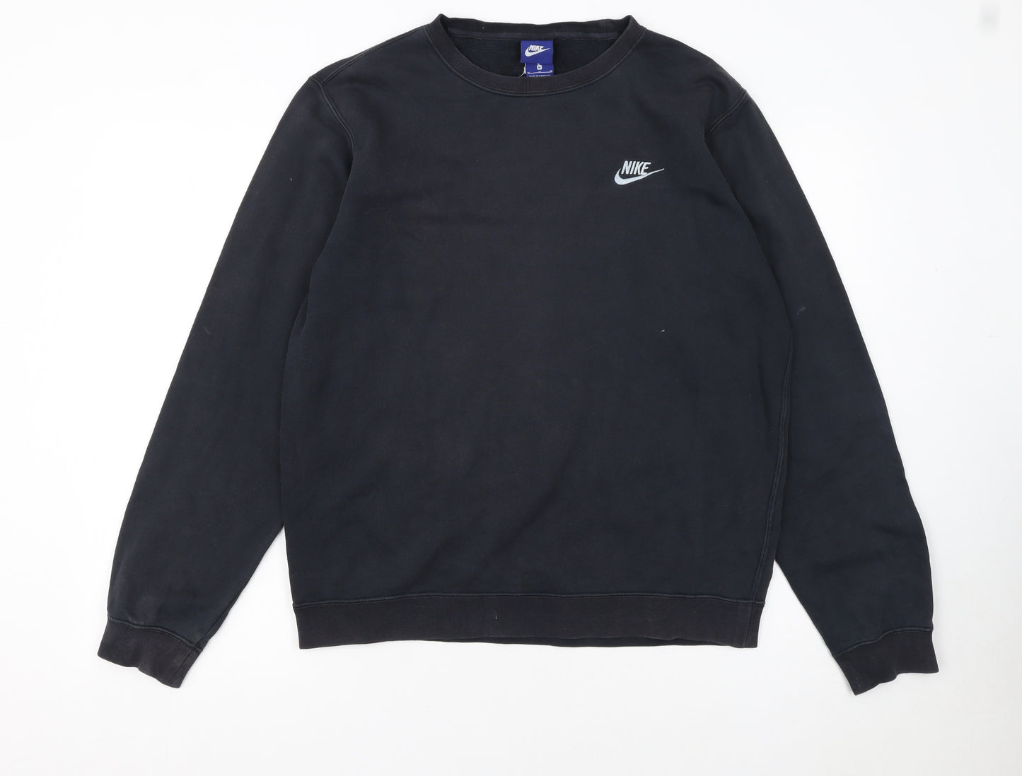 Nike Men's Black Crew Neck Pullover Sweatshirt Size M