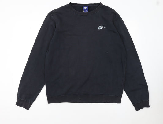 Nike Men's Black Crew Neck Pullover Sweatshirt Size M