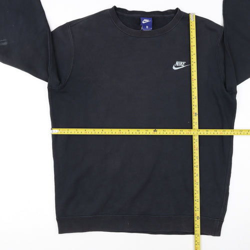 Nike Men's Black Crew Neck Pullover Sweatshirt Size M