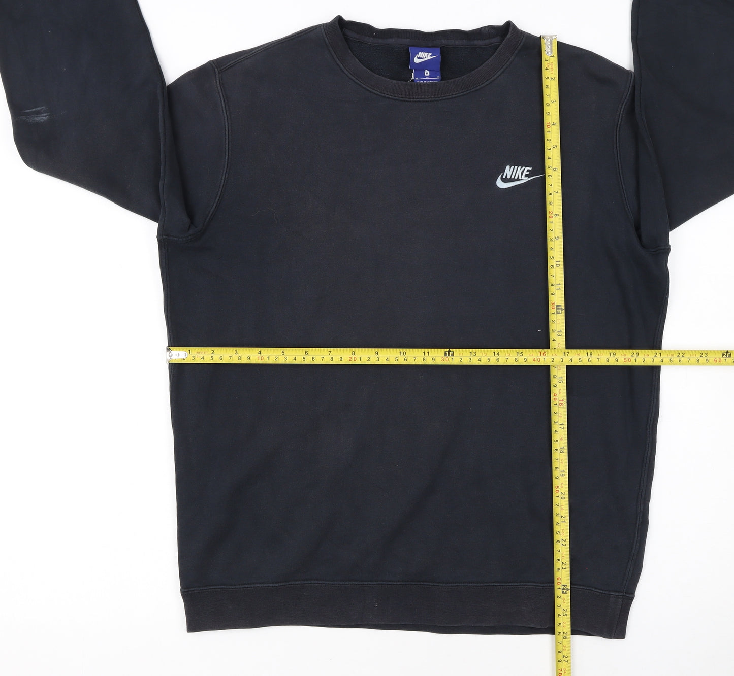 Nike Men's Black Crew Neck Pullover Sweatshirt Size M