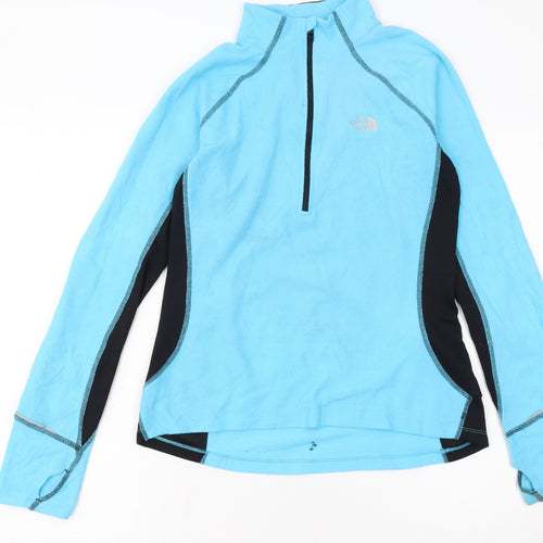 The North Face Women's Blue Fleece Pullover Sweatshirt M
