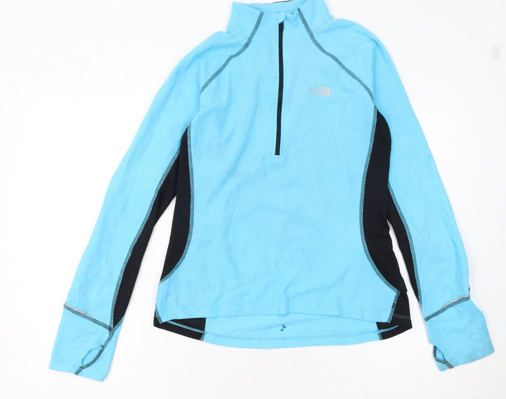 The North Face Women's Blue Fleece Pullover Sweatshirt M