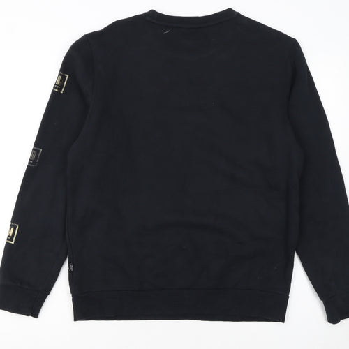 Puma Women's Black Small Crew Neck Pullover Sweatshirt