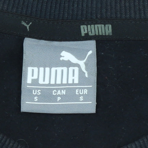 Puma Women's Black Small Crew Neck Pullover Sweatshirt