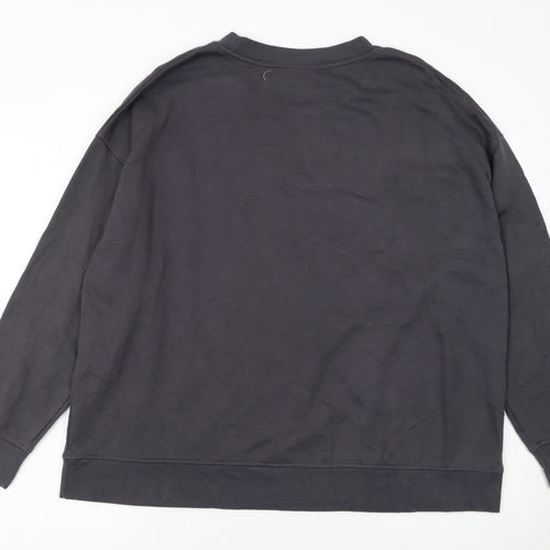 Disney Women Black Mickey Mouse Pullover Sweatshirt XL