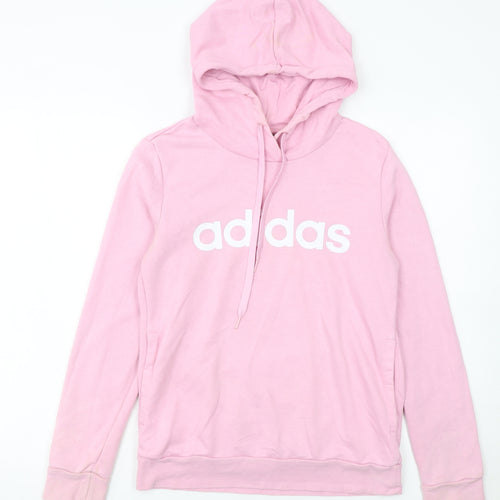 Adidas Women's Pink Pullover Hoodie Size S Hooded Sweatshirt