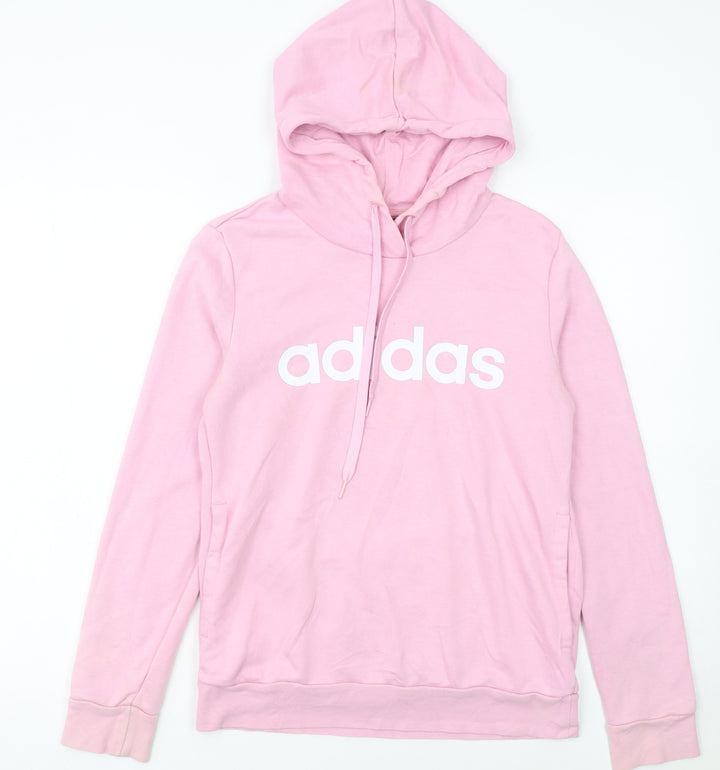 Adidas Women's Pink Pullover Hoodie Size S Hooded Sweatshirt