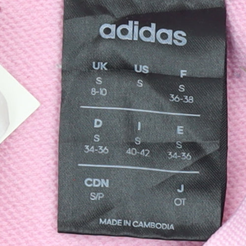 Adidas Women's Pink Pullover Hoodie Size S Hooded Sweatshirt