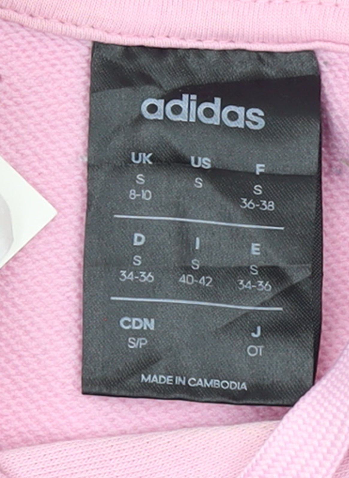 Adidas Women's Pink Pullover Hoodie Size S Hooded Sweatshirt