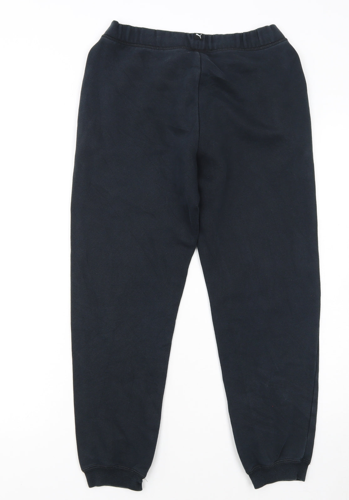 Puma Boys Black Jogger Sweatpants 12 Years Elastic Waist Fleece Trousers