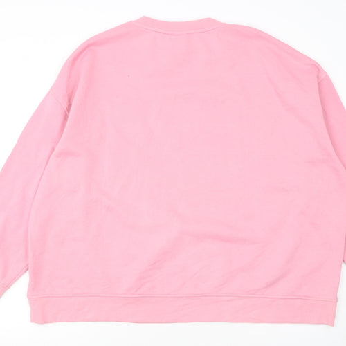 Disney Women Pink Minnie Mouse 2XL Pullover Sweatshirt